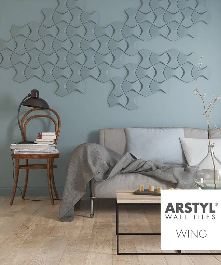 WING 3D WALL Tile - Arstyl Panels in stylish interior | DecorMania UK